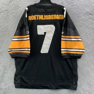 Ben Roethlisberger Reebok Jersey Mens Size 52 Black NFL*